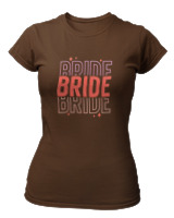 T-Shirt Στενή Γραμμή Γυναικείο - Bride - Color Thumbnail Καφέ