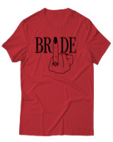 T-Shirt Αντρικό - Bride Finger - Color Thumbnail Κόκκινο
