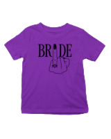 T-Shirt  Παιδικό - Bride Finger - Color Thumbnail Σκούρο Μωβ