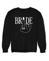 Φούτερ χωρίς κουκούλα - Bride Finger - Color Thumbnail Μαύρο
