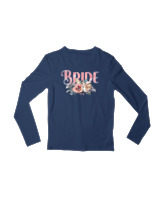Μακρυμάνικο Μακό Παιδικό - Bride Flowers - Color Thumbnail Σκούρο Μπλε