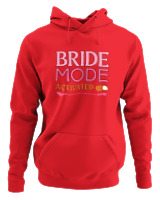 Φούτερ με κουκούλα Αντρικό - Bride Mode - Color Thumbnail Κόκκινο