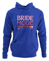 Φούτερ με κουκούλα Αντρικό - Bride Mode - Color Thumbnail Μπλε Ρουά