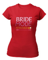 T-Shirt Στενή Γραμμή Γυναικείο - Bride Mode - Color Thumbnail Κόκκινο