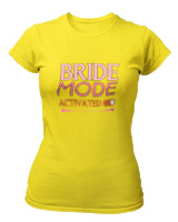 T-Shirt Στενή Γραμμή Γυναικείο - Bride Mode - Color Thumbnail Κίτρινο