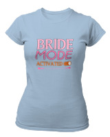 T-Shirt Στενή Γραμμή Γυναικείο - Bride Mode - Color Thumbnail Γαλάζιο