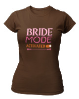 T-Shirt Στενή Γραμμή Γυναικείο - Bride Mode - Color Thumbnail Καφέ
