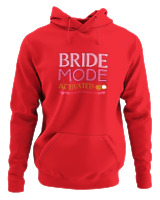 Φούτερ με κουκούλα Γυναικείο - Bride Mode - Color Thumbnail Κόκκινο
