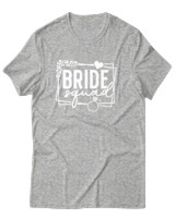 T-Shirt Αντρικό - Bride Squad - Color Thumbnail Γκρι Μελανζέ