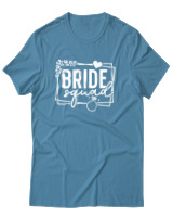 T-Shirt Αντρικό - Bride Squad - Color Thumbnail Τιρκουάζ