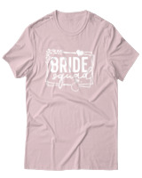 T-Shirt Αντρικό - Bride Squad - Color Thumbnail Απαλό Ροζ
