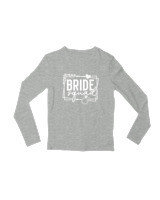 Μακρυμάνικο Μακό Παιδικό - Bride Squad - Color Thumbnail Γκρι Μελανζέ