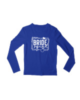 Μακρυμάνικο Μακό Παιδικό - Bride Squad - Color Thumbnail Μπλε Ρουά