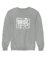 Φούτερ χωρίς κουκούλα Γυναικείο - Bride Squad - Color Thumbnail Γκρι Μελανζέ