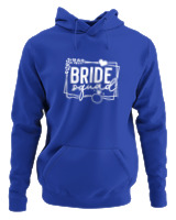 Φούτερ με κουκούλα Γυναικείο - Bride Squad - Color Thumbnail Μπλε Ρουά