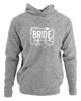 Φούτερ με κουκούλα Γυναικείο - Bride Squad - Color Thumbnail Γκρι Μελανζέ