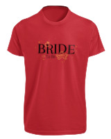 T-Shirt Fit Αντρικό - Bride To Be - Color Thumbnail Κόκκινο