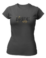 T-Shirt Στενή Γραμμή Γυναικείο - Bride To Be - Color Thumbnail Ανθρακί