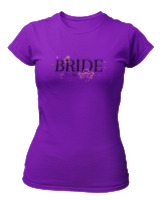 T-Shirt Στενή Γραμμή Γυναικείο - Bride To Be - Color Thumbnail Σκούρο Μωβ