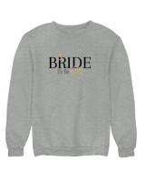 Φούτερ χωρίς κουκούλα - Bride To Be - Color Thumbnail Γκρι Μελανζέ