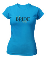 T-Shirt Στενή Γραμμή Γυναικείο - Bride To Be - Color Thumbnail Τιρκουάζ
