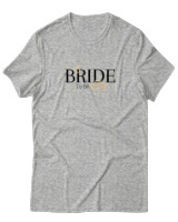 T-Shirt  Γυναικείο - Bride To Be - Color Thumbnail Γκρί Μελανζέ