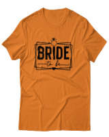 T-Shirt Αντρικό - Bride To Be - Color Thumbnail Πορτοκαλί
