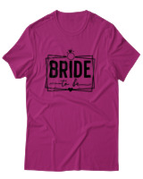 T-Shirt Αντρικό - Bride To Be - Color Thumbnail Φουξια