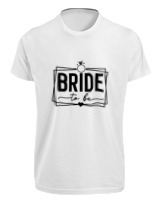 T-Shirt Fit Αντρικό - Bride To Be - Color Thumbnail 'Ασπρο