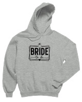 Φούτερ με κουκούλα Παιδικό - Bride To Be - Color Thumbnail Γκρι Μελανζέ
