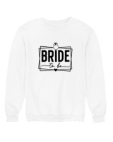 Φούτερ χωρίς κουκούλα Γυναικείο - Bride To Be - Color Thumbnail 'Ασπρο
