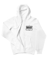 Ζακέτα Φούτερ με κουκούλα Αντρικό - Bride To Be - Color Thumbnail 'Ασπρο