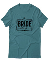 T-Shirt  Γυναικείο - Bride To Be - Color Thumbnail Μπλέ Πράσινο