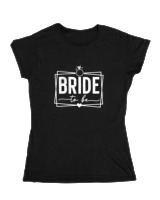 Κοριτσίστικο Κοντομανικο Παιδικό - Bride To Be - Color Thumbnail Μαύρο