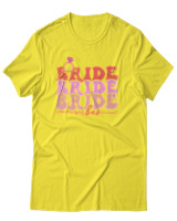 T-Shirt Αντρικό - Bride Vibes - Color Thumbnail Κίτρινο