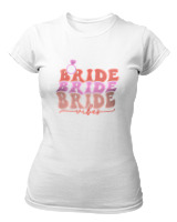 T-Shirt Στενή Γραμμή Γυναικείο - Bride Vibes - Color Thumbnail ΄Ασπρο
