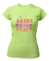 T-Shirt Στενή Γραμμή Γυναικείο - Bride Vibes - Color Thumbnail Λαχανί