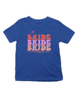 T-Shirt  Παιδικό - Bride Vibes - Color Thumbnail Μπλε Ρουά