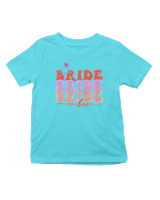 T-Shirt  Παιδικό - Bride Vibes - Color Thumbnail Οινοπνευματί