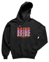 Φούτερ με κουκούλα Παιδικό - Bride Vibes - Color Thumbnail Μαύρο