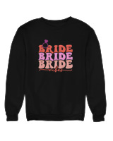 Φούτερ χωρίς κουκούλα Γυναικείο - Bride Vibes - Color Thumbnail Μαύρο