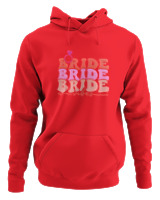 Φούτερ με κουκούλα Γυναικείο - Bride Vibes - Color Thumbnail Κόκκινο