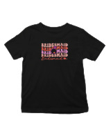 T-Shirt  Παιδικό - Bridesmaid - Color Thumbnail Μαύρο