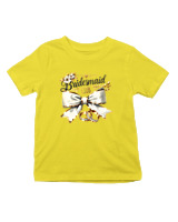 T-Shirt  Παιδικό - Bridesmaid Club - Color Thumbnail Κίτρινο