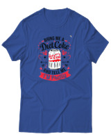 T-Shirt Αντρικό - Bring Me A Diet Coke - Color Thumbnail Μπλε Ρουά