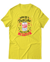 T-Shirt Αντρικό - Bring Me A Diet Coke - Color Thumbnail Κίτρινο