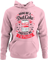 Φούτερ με κουκούλα - Bring Me A Diet Coke - Color Thumbnail Pink