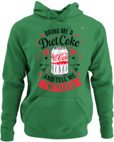 Φούτερ με κουκούλα - Bring Me A Diet Coke - Color Thumbnail Kelly Green