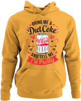 Φούτερ με κουκούλα - Bring Me A Diet Coke - Color Thumbnail Κίτρινο Χρυσό
