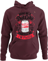 Φούτερ με κουκούλα - Bring Me A Diet Coke - Color Thumbnail Marron